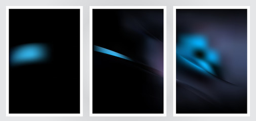 Fototapeta premium Set of abstract creative vector background design