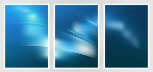 Fototapeta premium Set of abstract creative vector background design