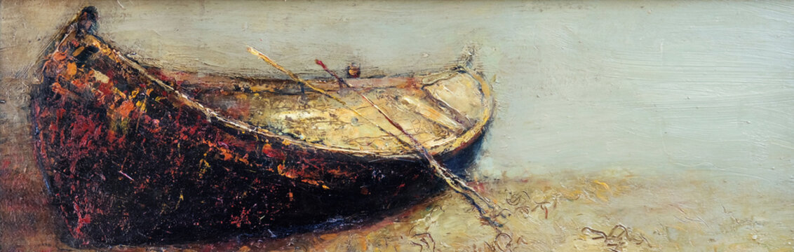 Fishing boat on the shore