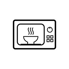 Microwave icon trendy