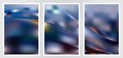 Fototapeta premium Set of abstract creative vector background design