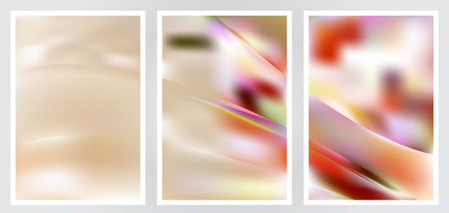 Fototapeta premium Set of abstract creative vector background design