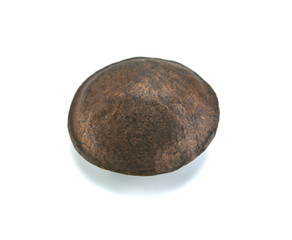 sacha inchi, sacha mani or star inca peanut seed on white background