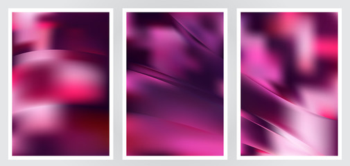 Set of abstract creative vector background design