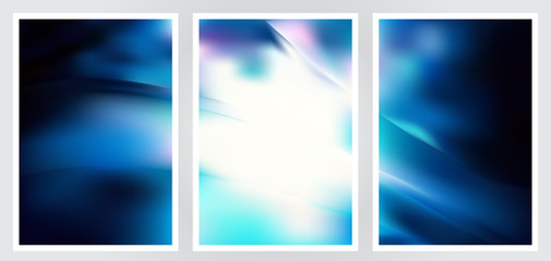 Naklejka premium Set of abstract creative vector background design