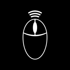 Computer wireless mouse icon.