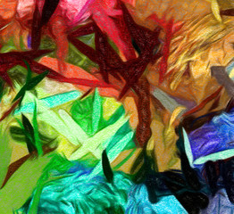 Fototapeta premium Abstract painting art for sale. Stock. Hand drawn on canvas. Multi color artistic background. Pattern for design handmade printed production. Art print for canvas or poster. Unusual modern texture.