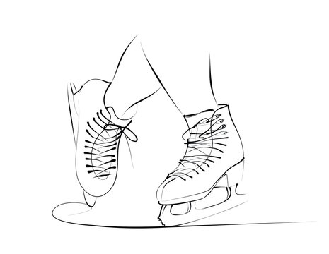 Sketch of the figured skates.