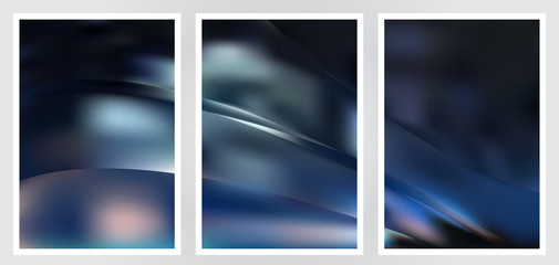 Fototapeta premium Set of abstract creative vector background design