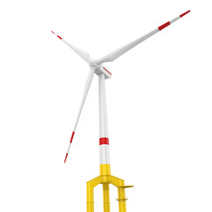 Wind Turbine Isolated © nerthuz