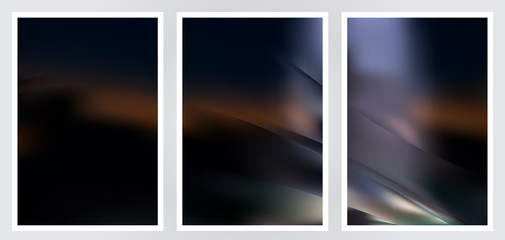 Fototapeta premium Set of abstract creative vector background design