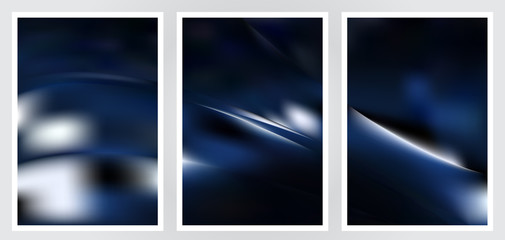 Fototapeta premium Set of abstract creative vector background design