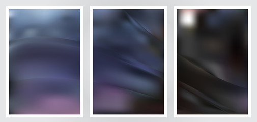 Fototapeta premium Set of abstract creative vector background design