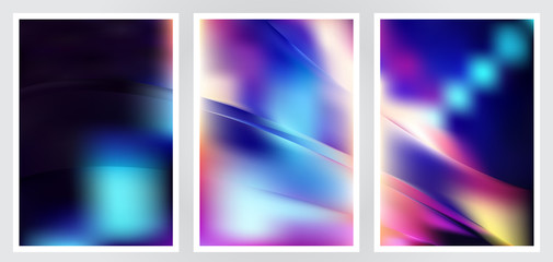 Fototapeta premium Set of abstract creative vector background design