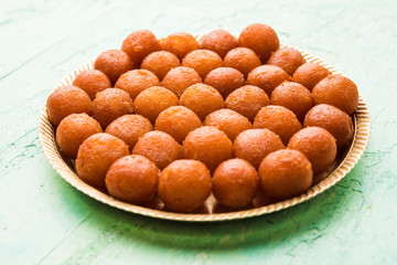 Traditional Home made Gulab Jamun sweets from India