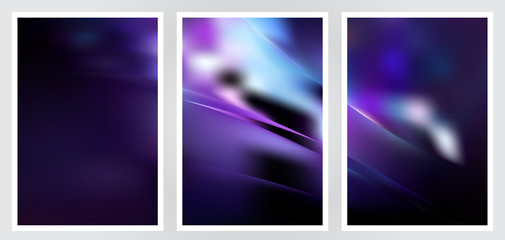 Fototapeta premium Set of abstract creative vector background design