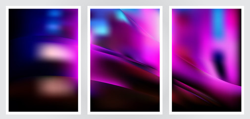 Fototapeta premium Set of abstract creative vector background design