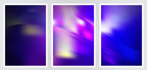 Fototapeta premium Set of abstract creative vector background design