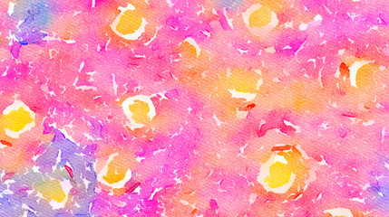 Abstract modern art background. Oil painting on canvas. Watercolor elements mixed fine artwork. Acrylic drawing texture with bright brushstrokes.