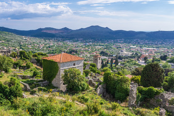 Fototapeta na wymiar Ruins of Stari Bar fortress near Bar city in Montenegro