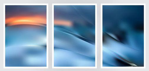 Fototapeta premium Set of abstract creative vector background design