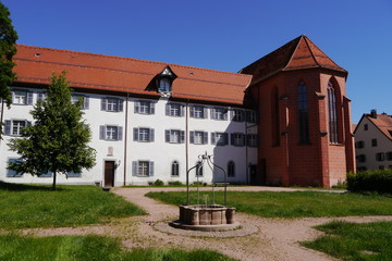 Fototapeta na wymiar Innenhof, Franziskanermuseum, Franziskanerkloster ,villingen, Villingen-Schwenningen