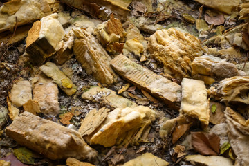 Pile of glass wool