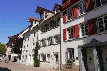 Häuser mit Gaupen und Zwerchhäusern in Villingen