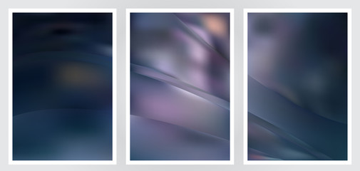 Fototapeta premium Set of abstract creative vector background design