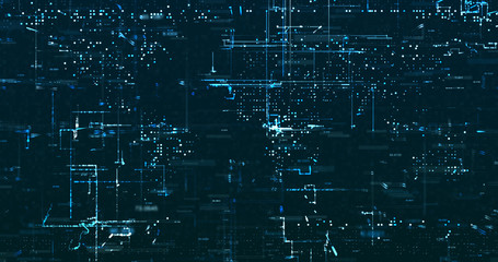 Abstract grid shape background. 3D rendering