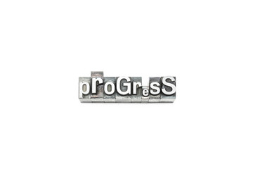 movable type progress text