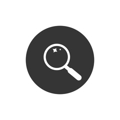 Search Magnifying glass icon symbol. Vector