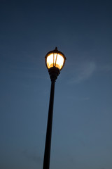 Fototapeta na wymiar Street light at dusk