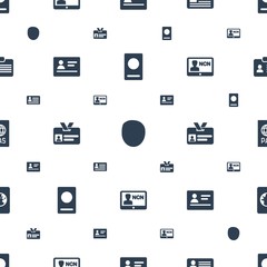 id icons pattern seamless white background