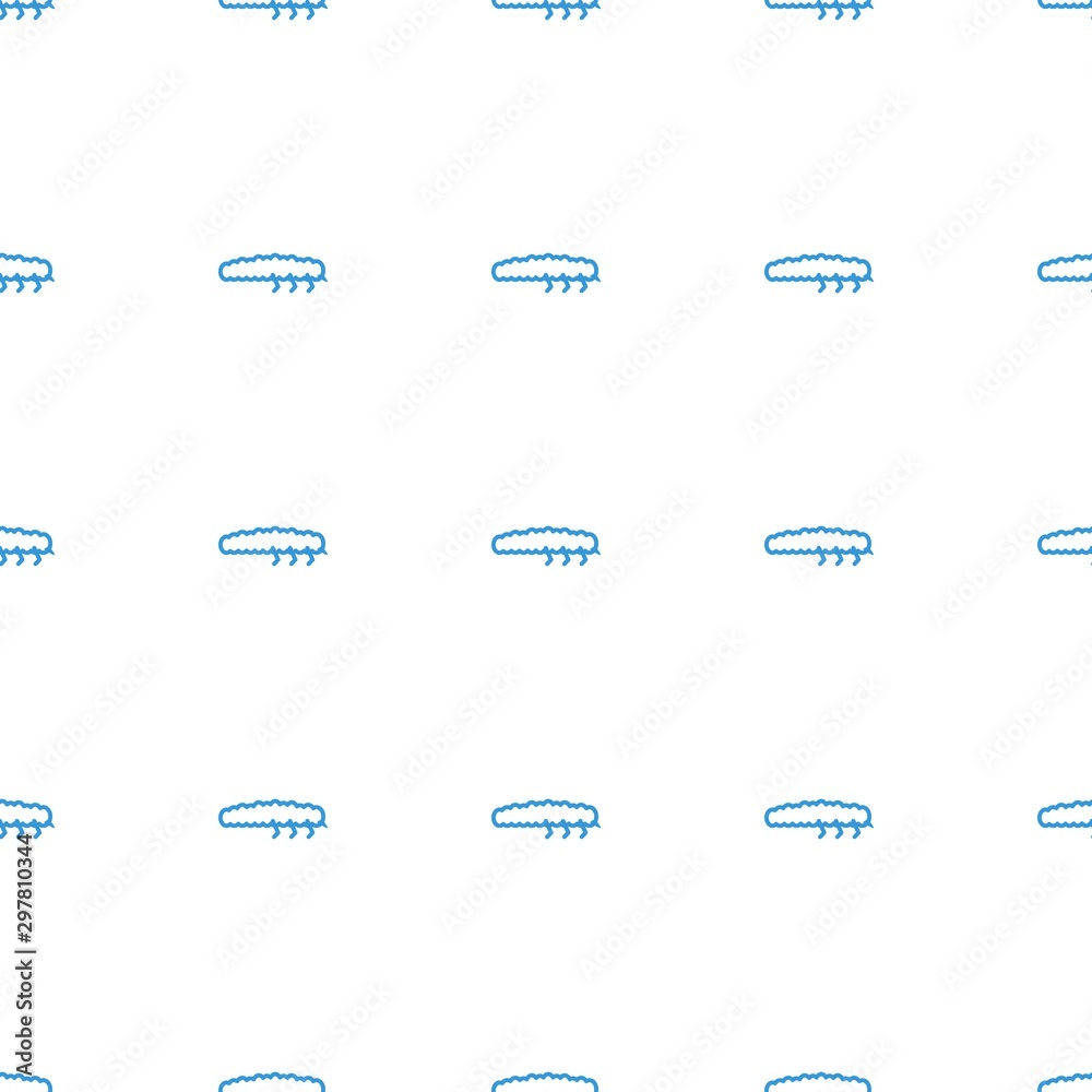 Wall mural caterpillar icon pattern seamless white background - Wall murals