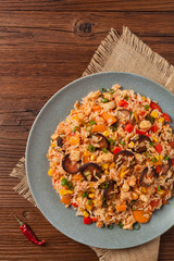 Traditional jambalaya.