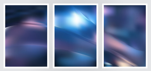 Set of abstract creative vector background design