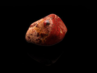 Carneol gem. This gem is used as a jewel stone and also in alternative medicine