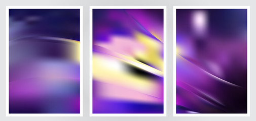 Set of abstract creative vector background design