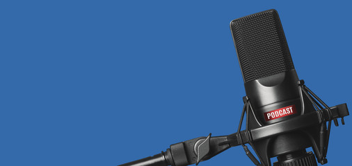 Studio microphone for recording podcasts