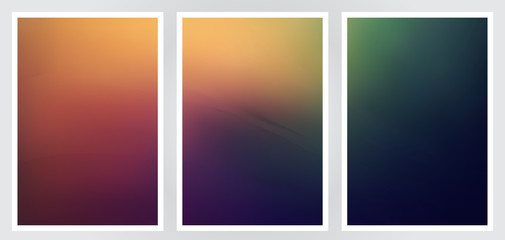 Fototapeta premium Set of abstract creative vector background design