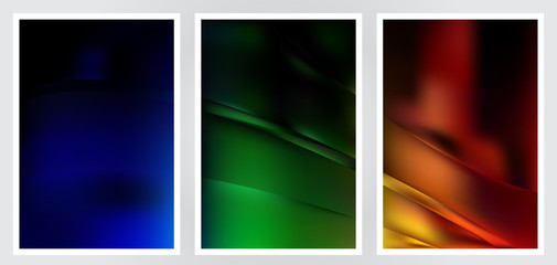 Fototapeta premium Set of abstract creative vector background design