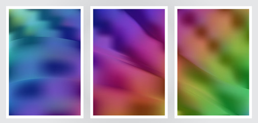 Naklejka premium Set of abstract creative vector background design