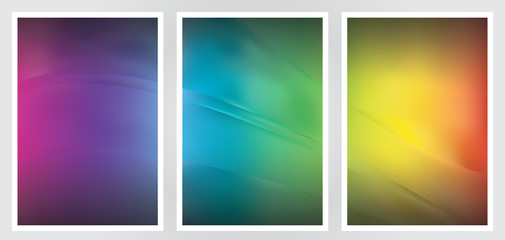 Naklejka premium Set of abstract creative vector background design