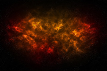 Red Nebula Galaxy. Colorful galaxy background.