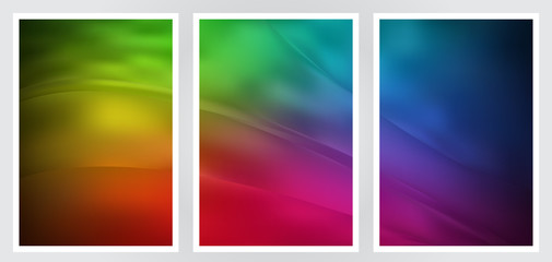 Naklejka premium Set of abstract creative vector background design