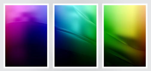 Naklejka premium Set of abstract creative vector background design