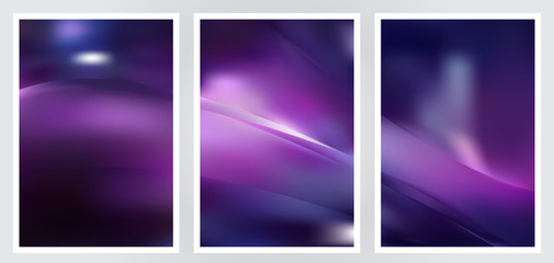 Set of abstract creative vector background design