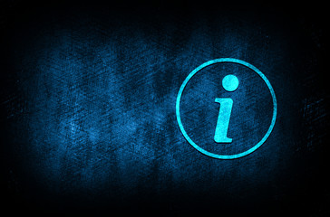 Info icon abstract blue background illustration digital texture design concept