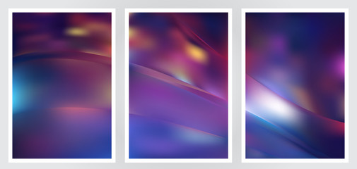 Naklejka premium Set of abstract creative vector background design